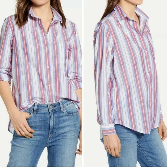 Anthropologie Grayson x Frank & Eileen The Hero Jasmine Stripe Button Down Shirt - Picture 4 of 16